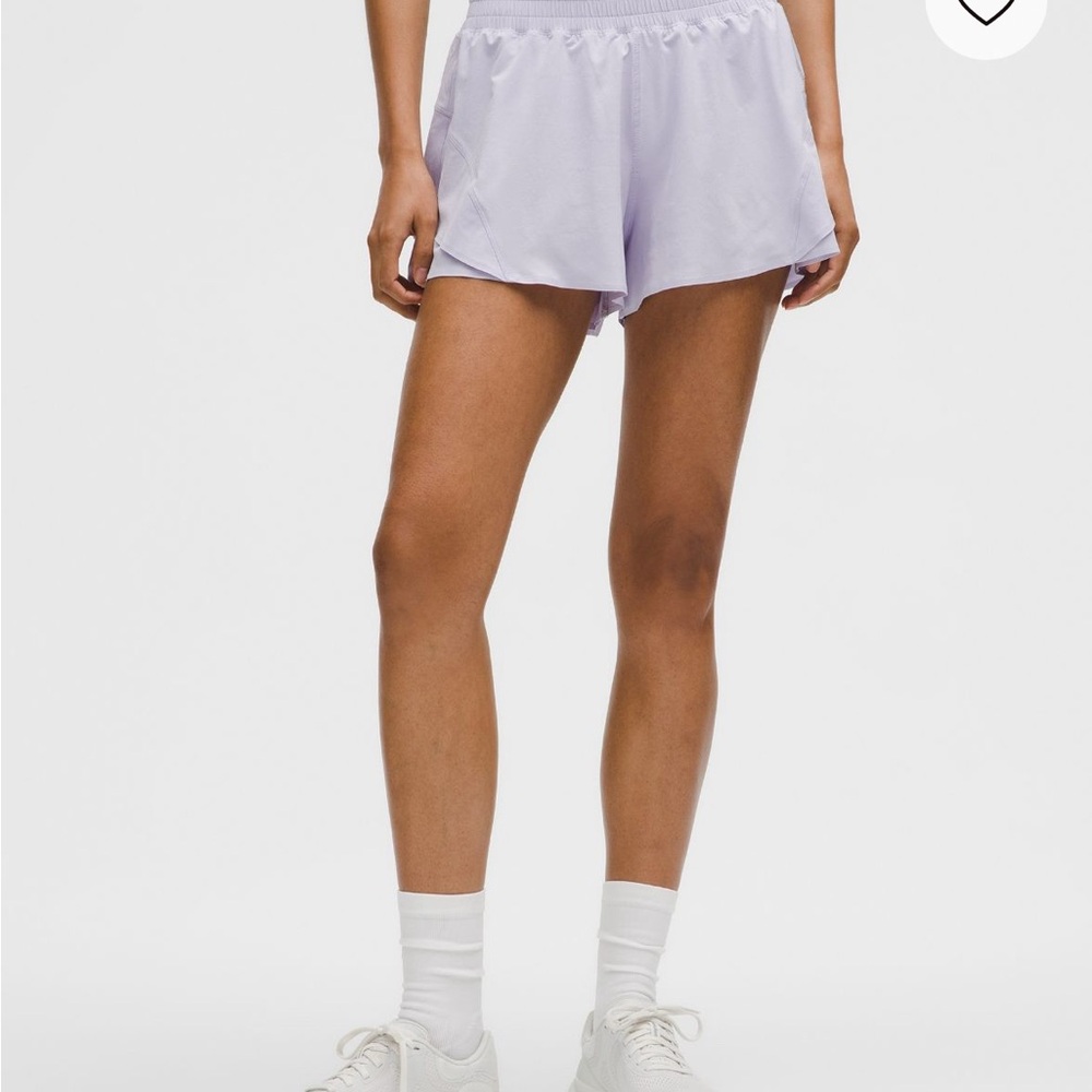 Shake it Out High Rise Shorts- Lavender Frost